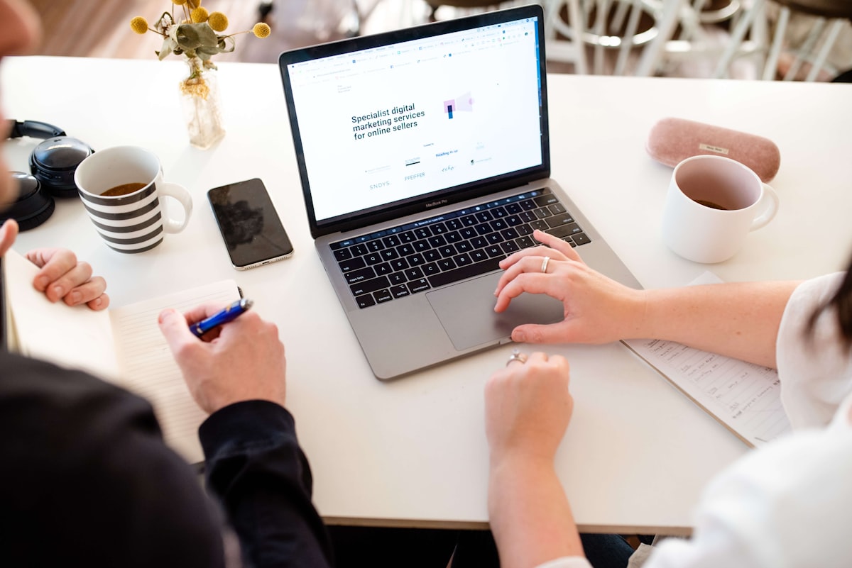 Researching web designers online