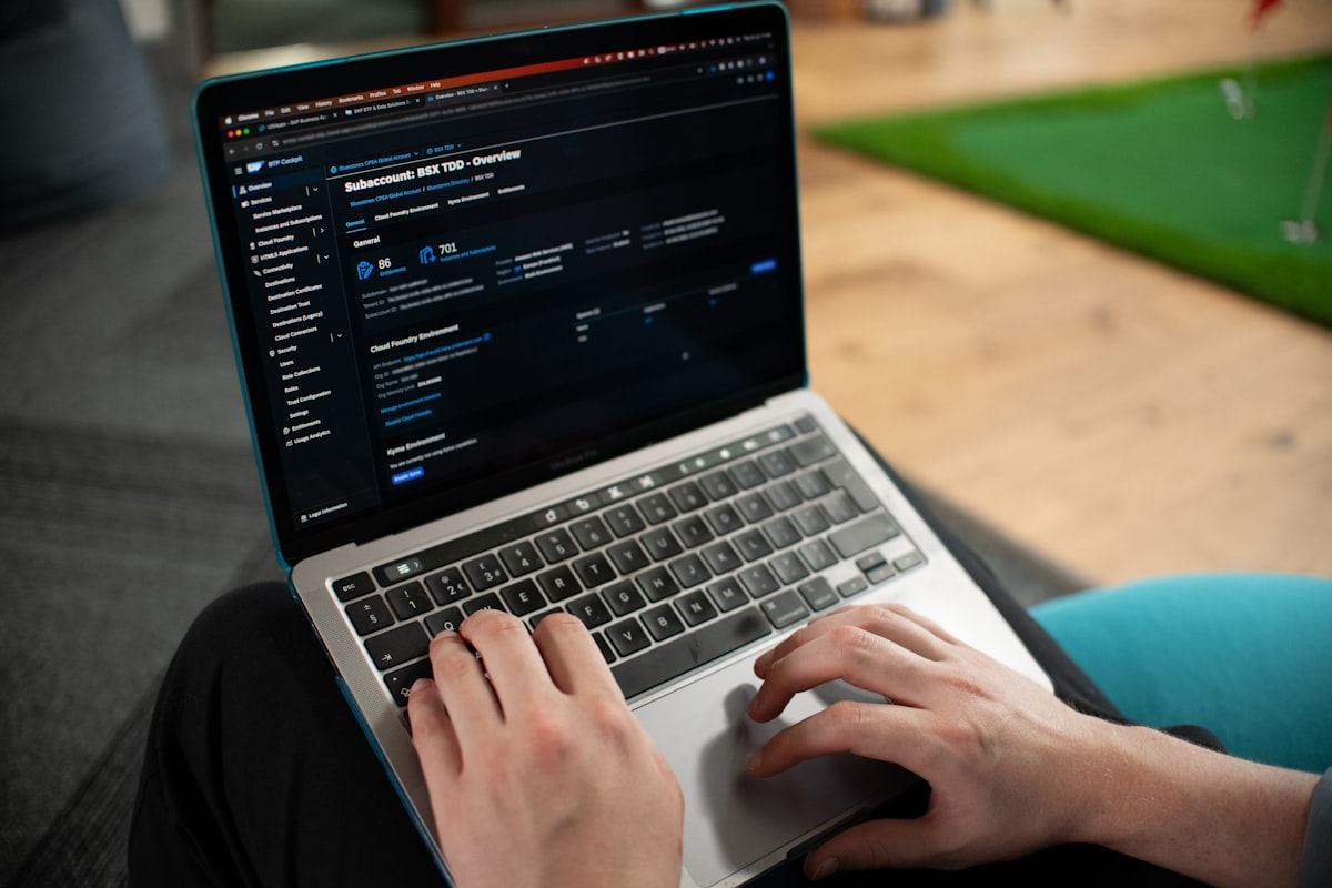 Reviewing a website backlink profile on screen